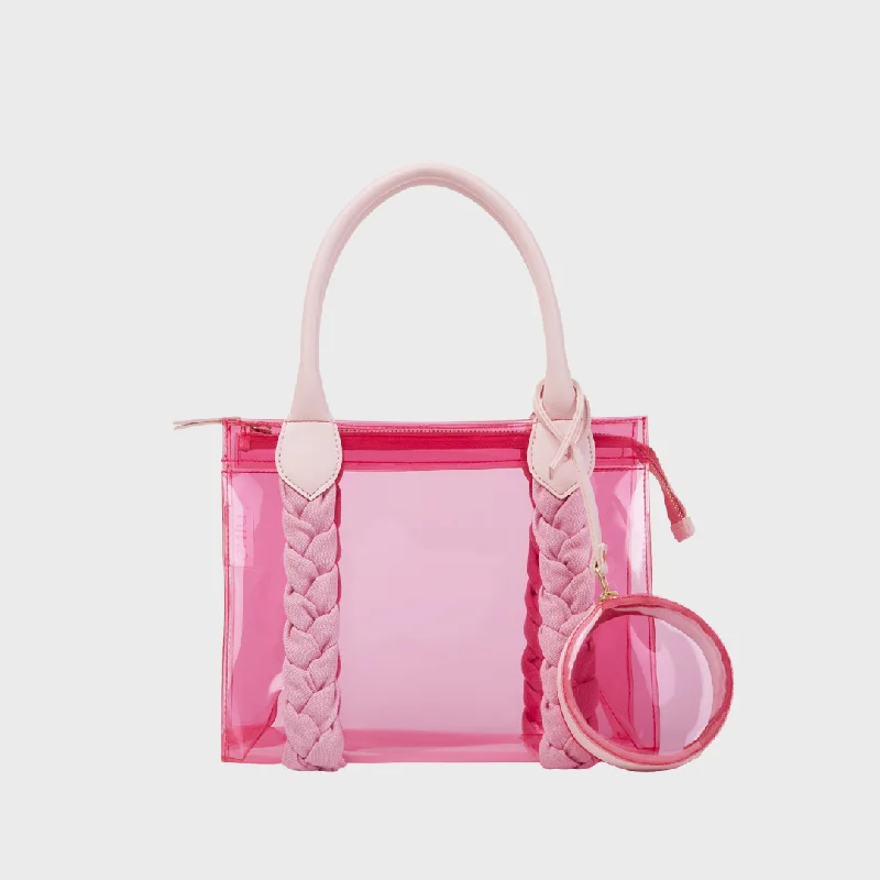 Exclusive Deal PENNY PVC HANDBAG BABY PINK