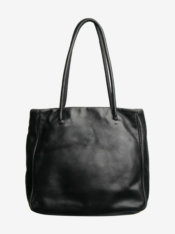 Final Offer Black leather top handle bag
