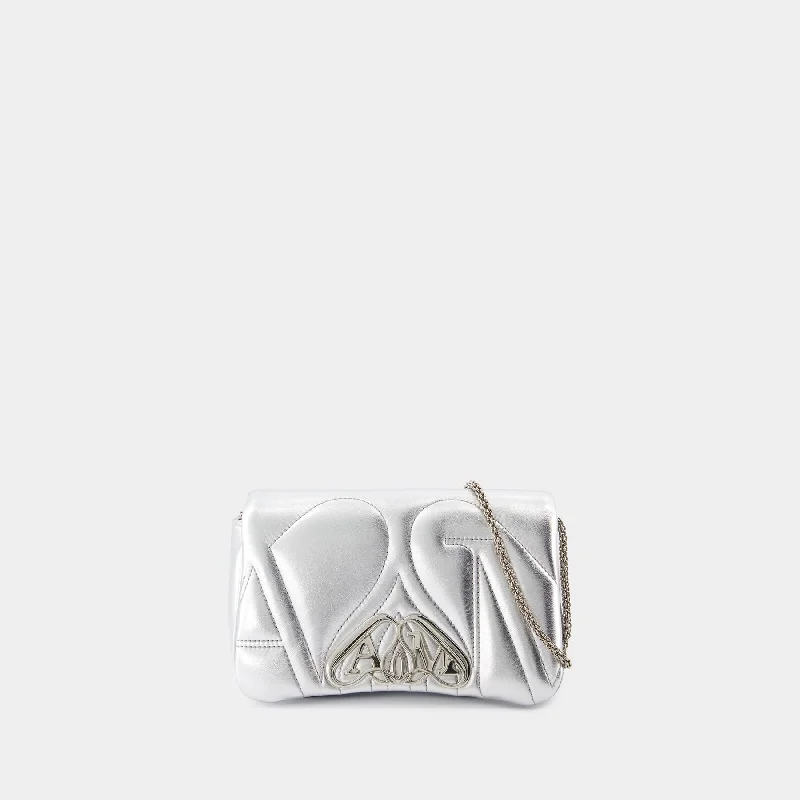 One-Day Only The Mini Seal Crossbody - Alexander McQueen - Metal - Silver