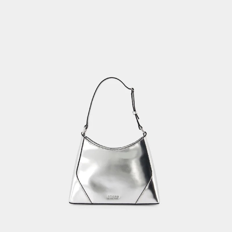 Quick Deals Linda Shoulder Bag - Staud - Leather - Silver
