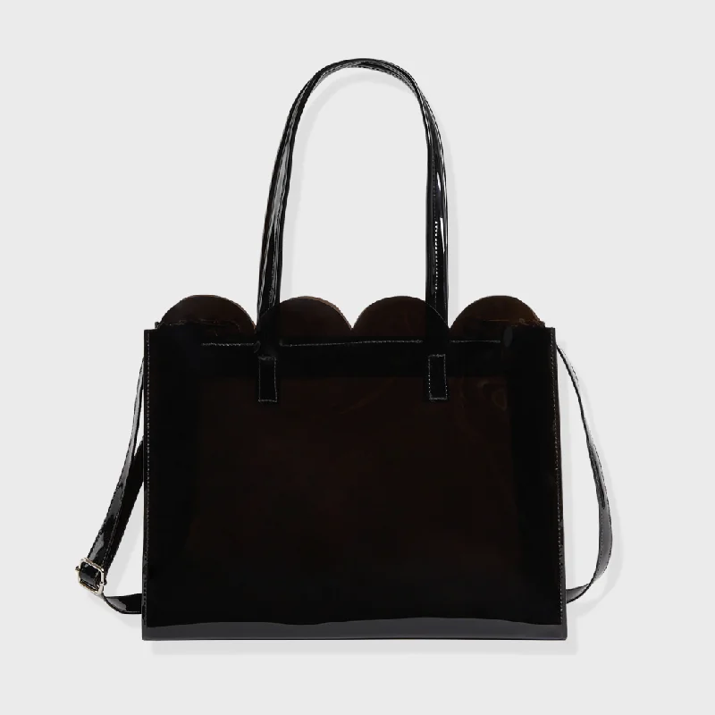 Take Action SASHA PVC SLING AND SHOULDER BAG CHARCOAL