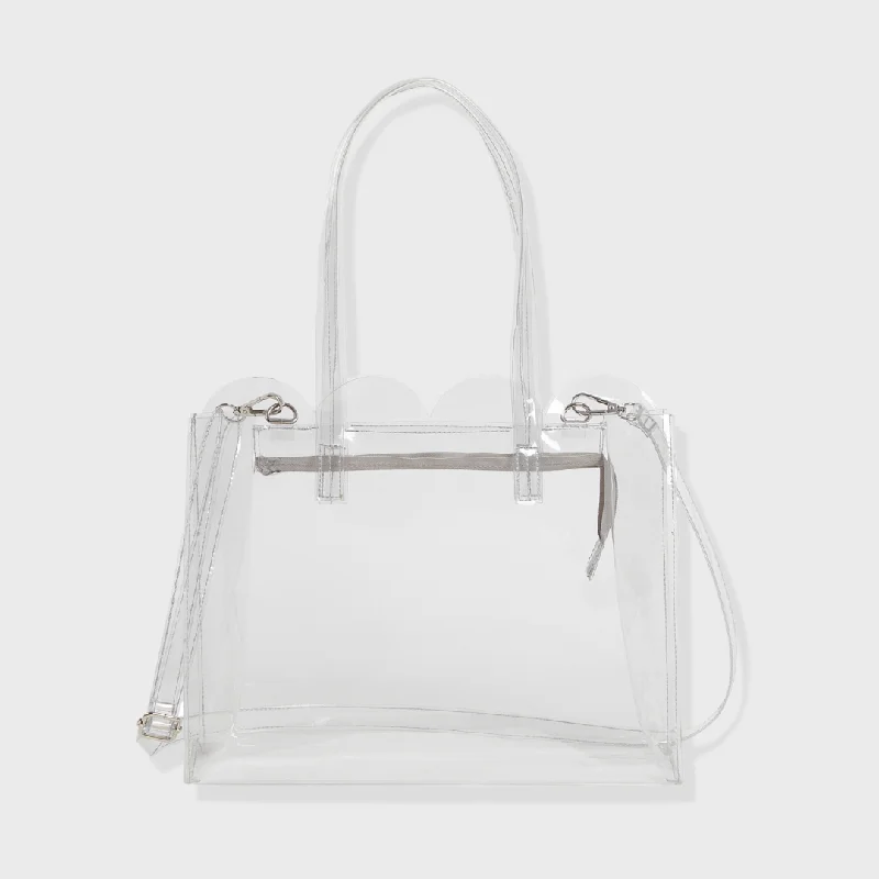 Exclusive Offer SASHA PVC SLING AND SHOULDER BAG GLASS
