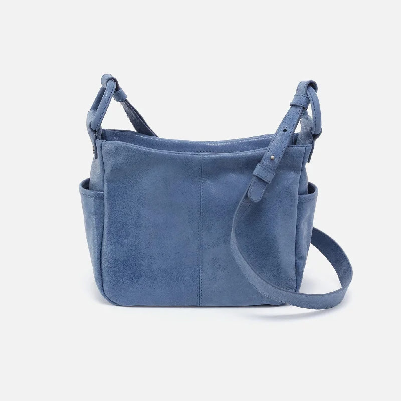 Super Deal Sheila Crossbody in Buffed Leather - Azure