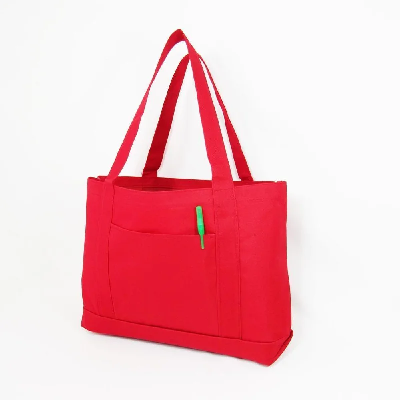 Final Clearance Shopping Tote Bags Solid With PVC Backing