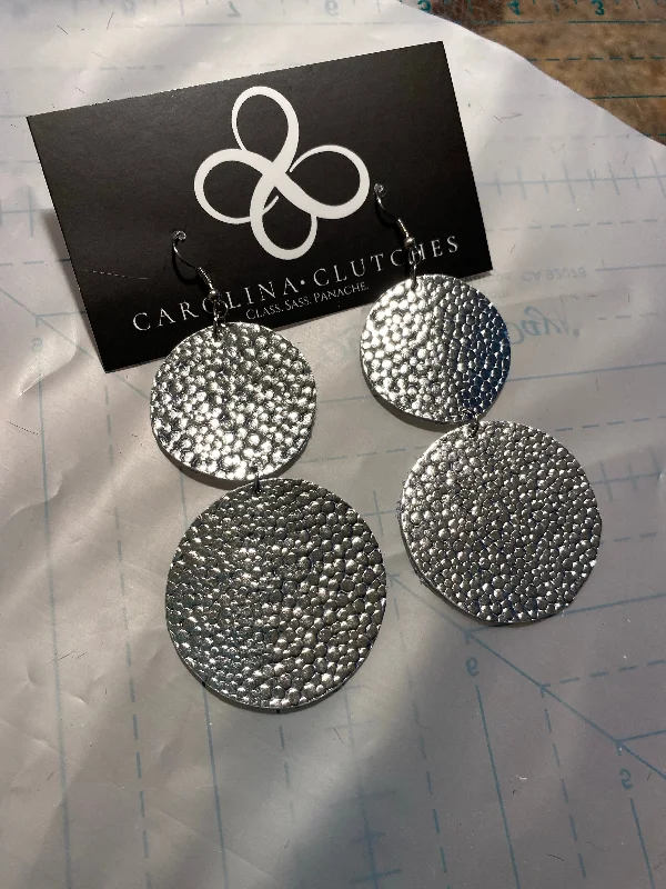 Deal Zone Silver Dollars - Leather Earrings Pre-Order