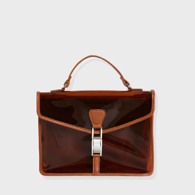 Special Discount SOPHIE PVC SLING BAG AMBER