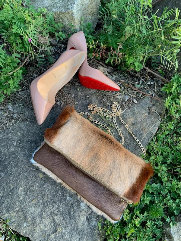 Savings Event Springbok and Leather Convertible Crossbody (no mohawk)