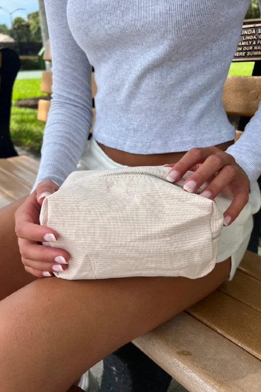 Treat Yourself To Amazing Discounts Striped Makeup Bag