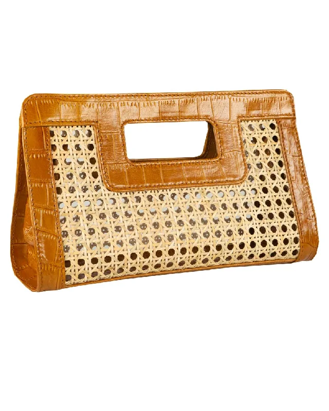 Value Deals SUGAR CANE CLUTCH | CARAMEL