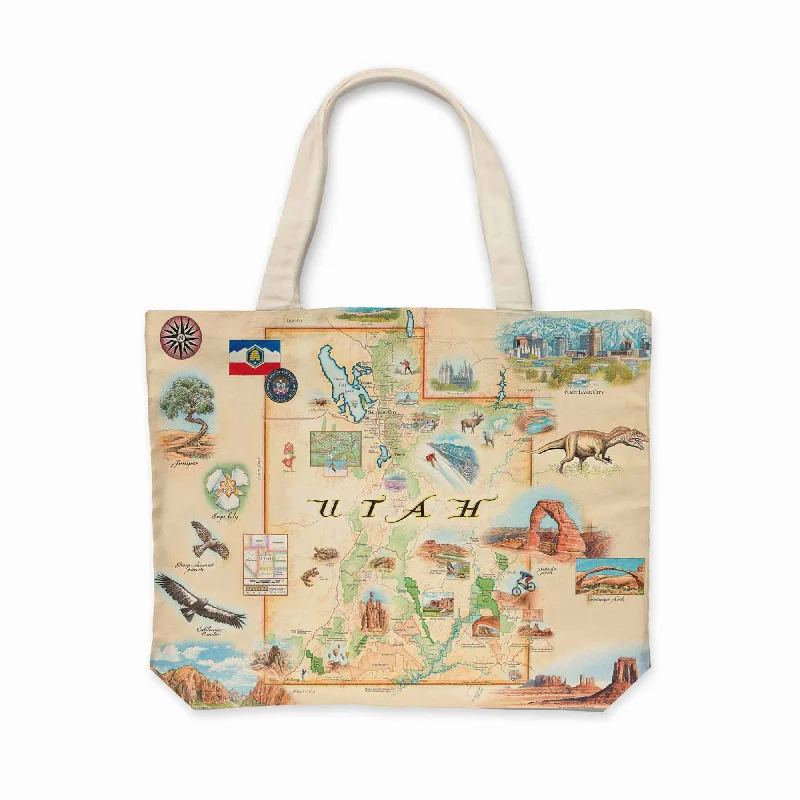 Weekend Discounts Worth Grabbing Utah Map Canvas Tote Bag