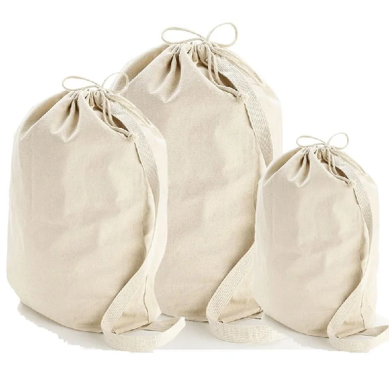 Weekend Specials You Can't Miss Wholesale Heavy Canvas Laundry Bags W/Shoulder Strap