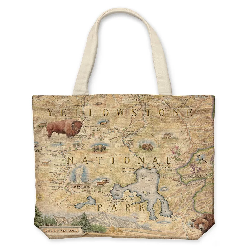 Weekend Specials to Indulge In Yellowstone Map Canvas Tote Bag