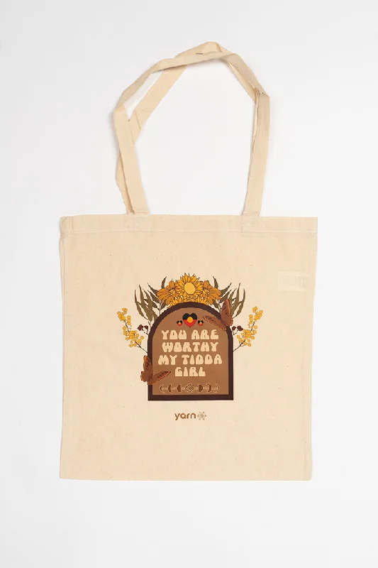 Shop Your Favorites Before They're Gone You Are Worthy My Tidda Long Handle Natural Cotton Tote Bag Shop Your Favorites Before They're Gone You Are Worthy My Tidda Long Handle Natural Cotton Tote Bag
