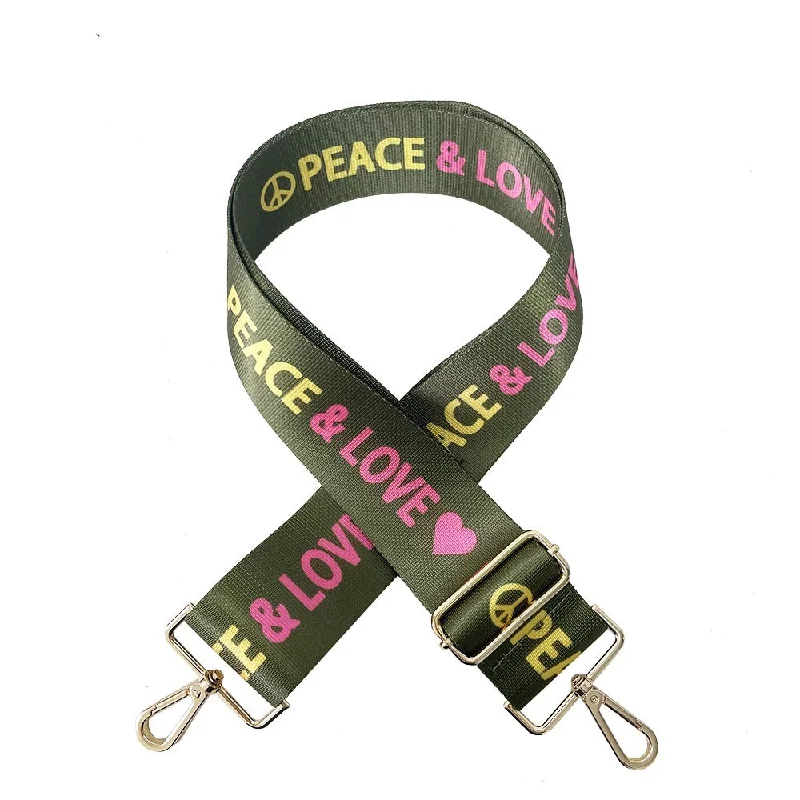 Peace & Love Olive/Pink/Yellow