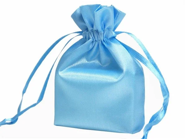 Stock Up And Save Before The Sale Ends 5x7 Blue Elegant Satin Bags - 12 pcs