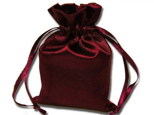Get Ready To Save Like Never Before 5x7 Eggplant Elegant Satin Bags - 12 pcs