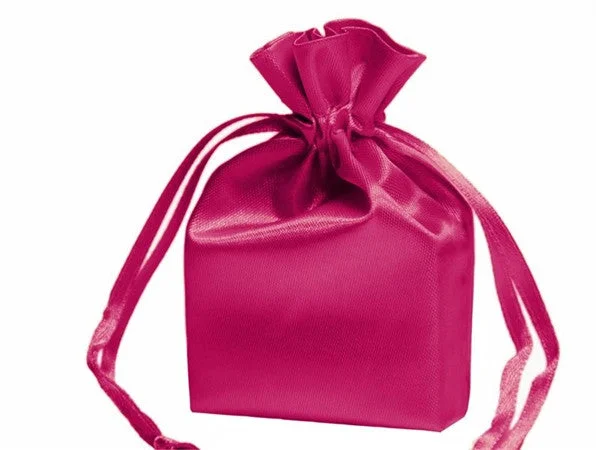 Act Fast 5x7 Fushia Elegant Satin Bags - 12 pcs