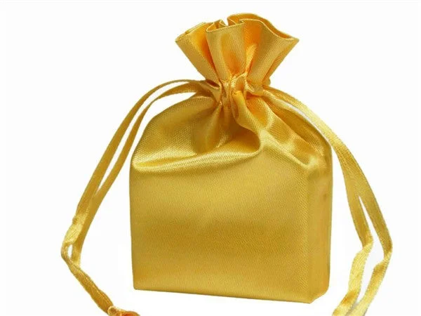 Deal Dash 5x7 Gold Elegant Satin Bags - 12 pcs