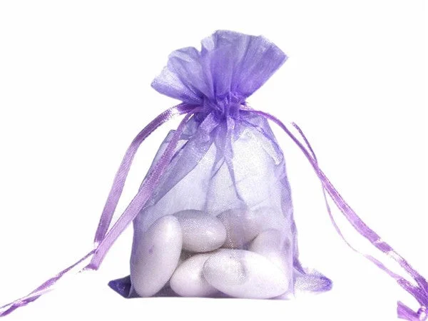 New Markdowns 5x7 Lavender Sheer Organza Bags -10 pcs