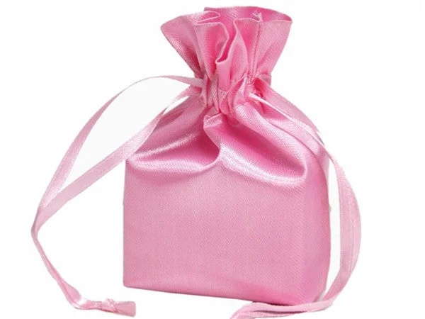 Today’s Deal 5x7 Pink Elegant Satin Bags - 12 pcs