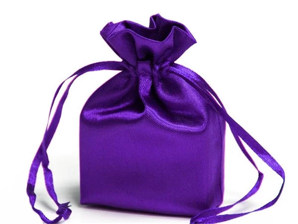 Today Only 5x7 Purple Elegant Satin Bags - 12 pcs