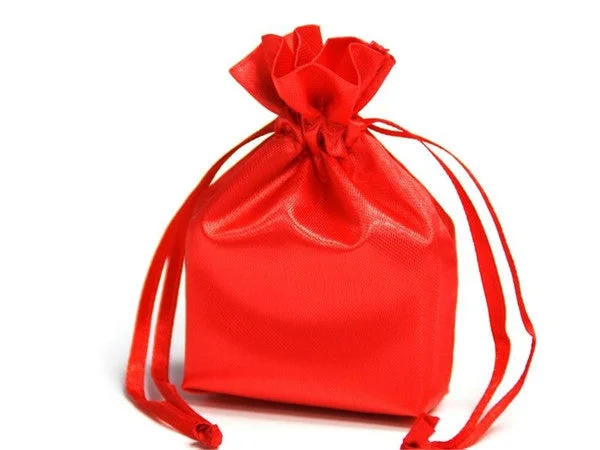 Special Offer 5x7 Red Elegant Satin Bags - 12 pcs