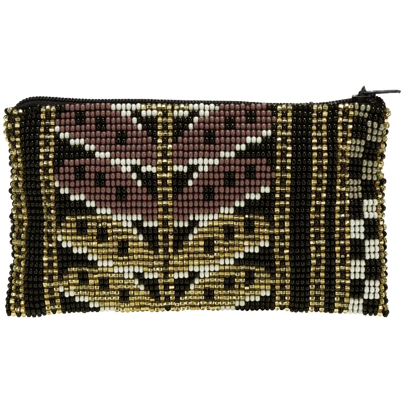 Limited Availability Highlands Botanical Beaded Coin Purse