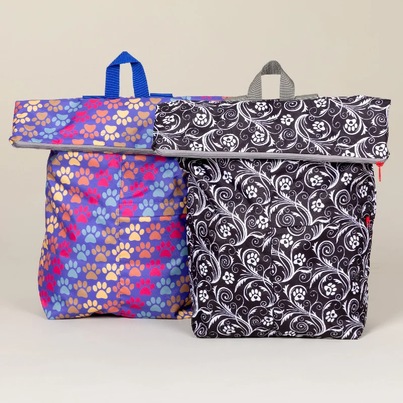 Price Drop Paw Print Packable Backpack