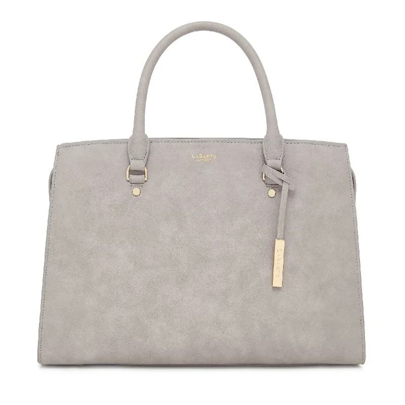 Unwind with Weekend Discounts Grey - Aricia Vegan Luxury Computer Bag