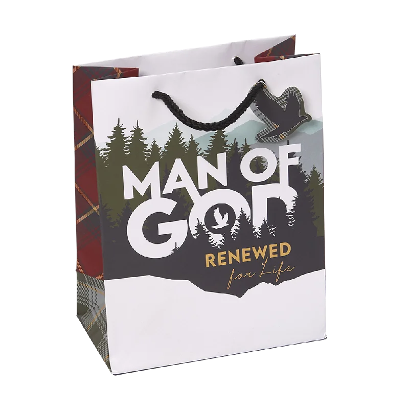 Year-End Sale Gift Bag and Tag - Man of God: Renewed for Life