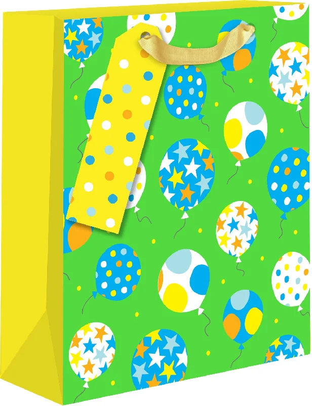 Get It Before It’s Gone Balloons Blue/Yellow Medium Gift Bag