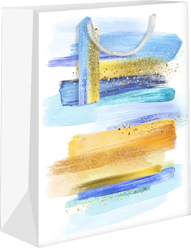Exclusive Markdowns For A Short Time Blue & Gold Medium Gift Bag