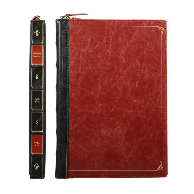 Shop and Save Book Cover Leather Laptop Sleeve for MacBook