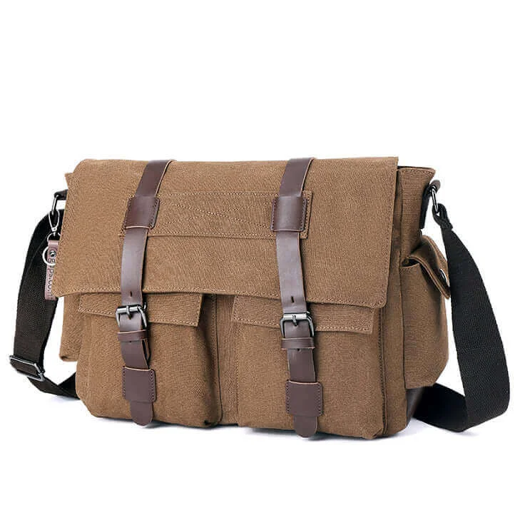 Weekend Deals That Sparkle Casual Canvas Shoulder Crossbody Messenger Bag | Fits 15 Inch Laptop Satchel