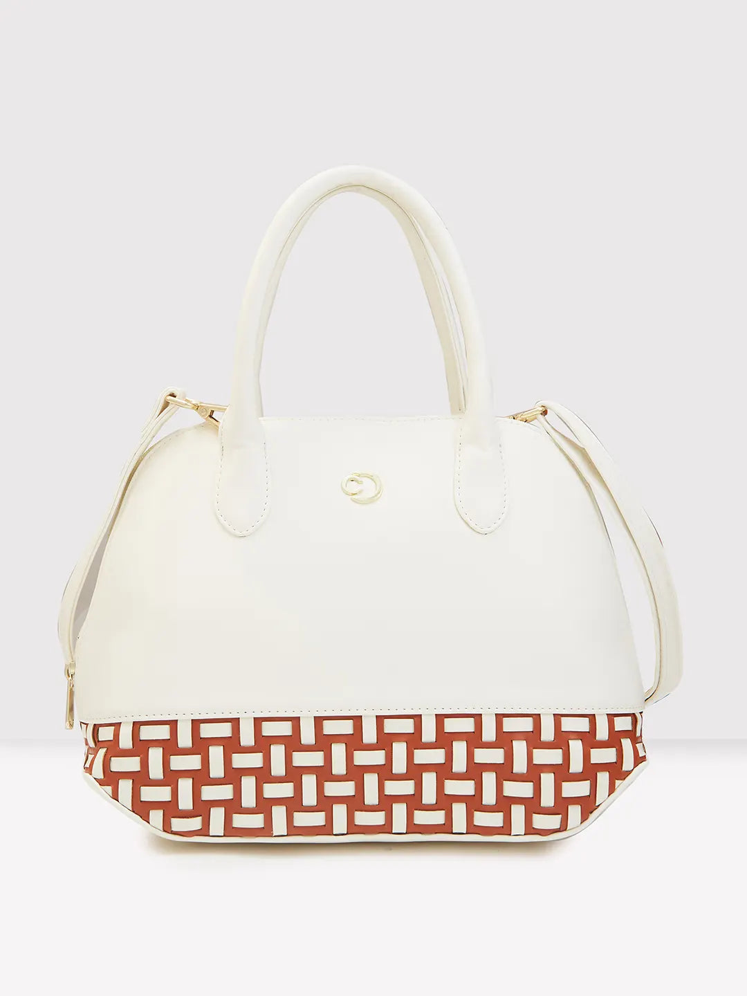 Exclusive Access Caprese Zeta Satchel Medium Vanilla
