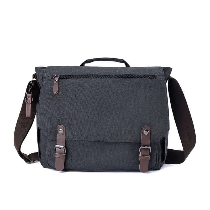 Weekend Discounts to Enjoy Classic Canvas Messenger Bag | 15 Inch Laptop Satchel