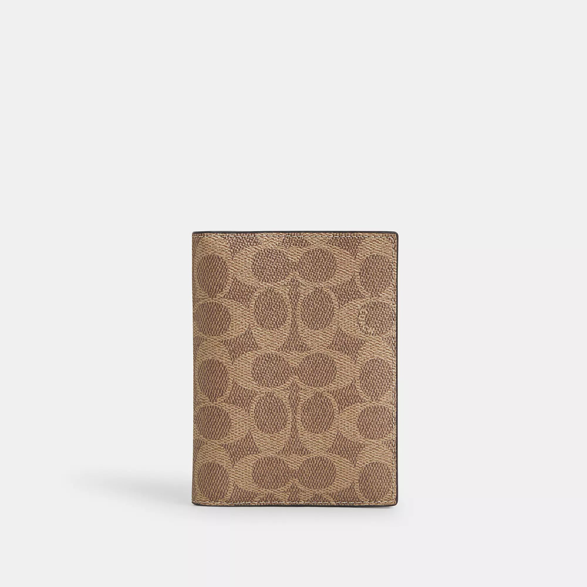 Stock Clearance Coach Outlet Passport Card Case In Signature Canvas