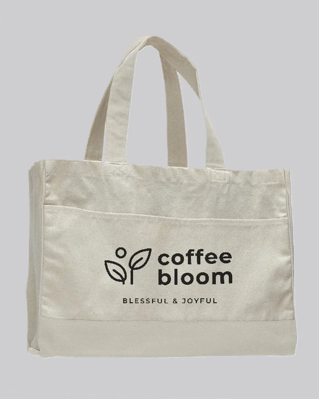 Special Offer Customized Cotton Canvas Tote Bag with Inside Zipper Pocket - Personalized Tote Bags With Your Logo - TF214