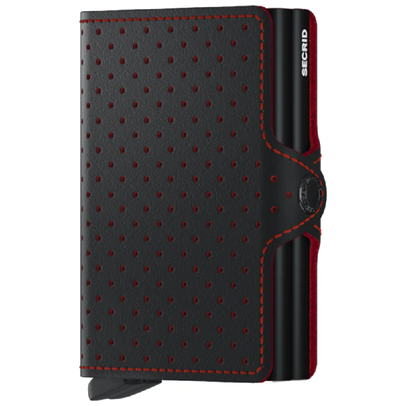 Unmissable Sale Secrid Twin Wallet - Perforated Black-Red