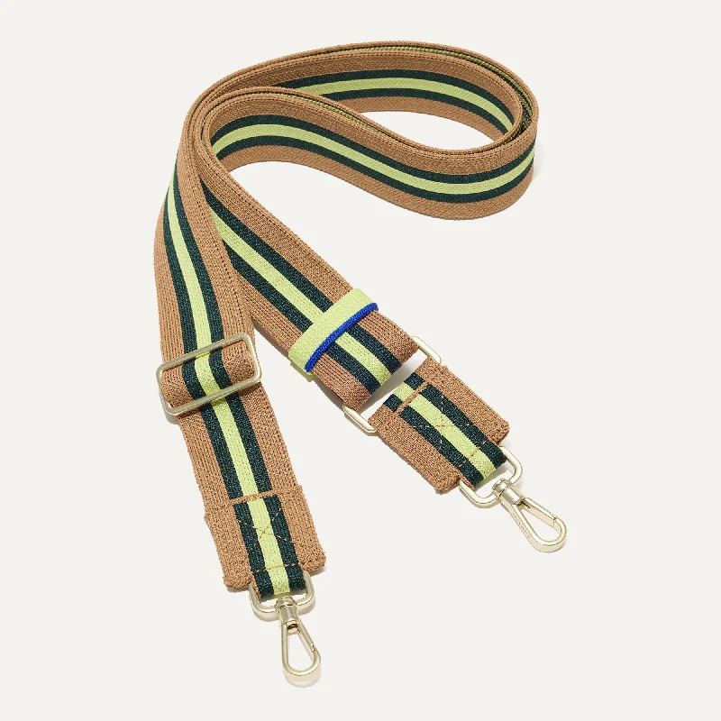 The Sale Everyone's Talking About The Crossbody Strap - Neon Pine Stripe