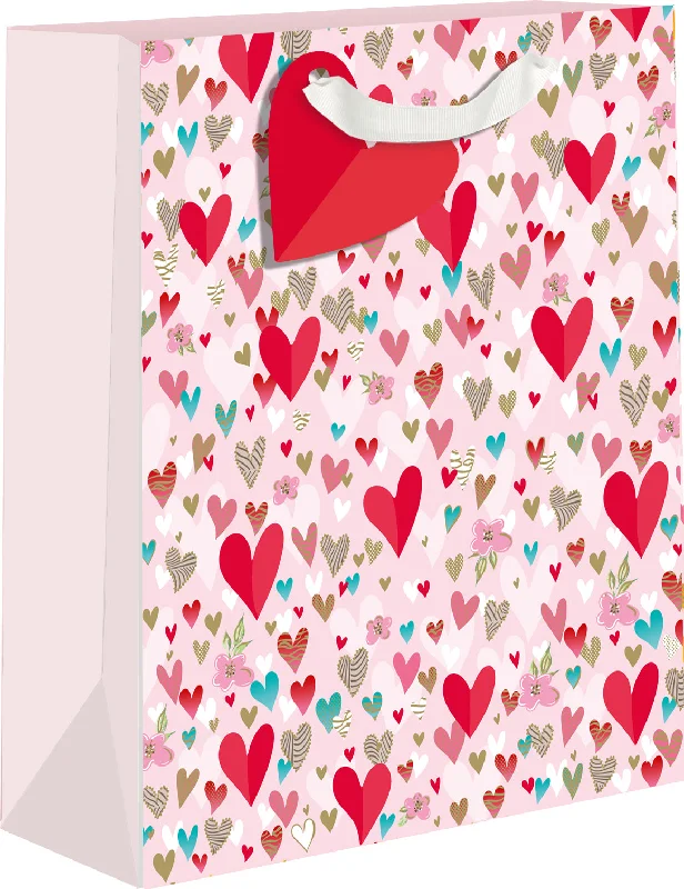 Your Favorite Items, Now At Lower Prices Flowers & Hearts Medium Gift Bag