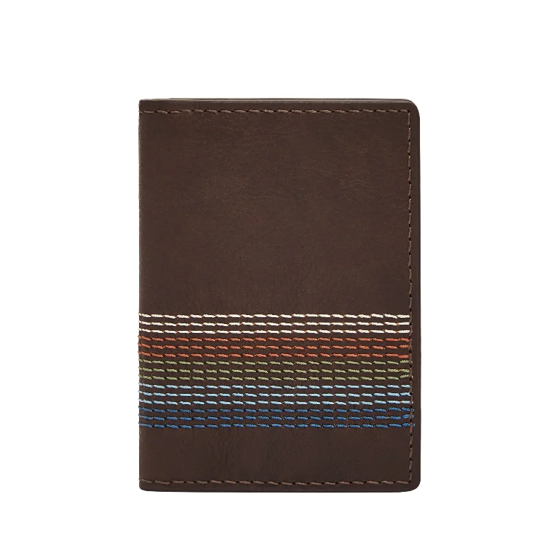 Clearance Sale Fossil Men's Cillian Leather Card Case Bifold