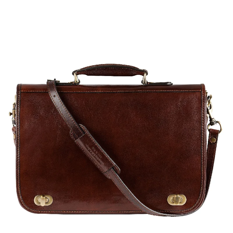 Weekend Specials to Snag Leather Briefcase Laptop Bag - Illusions
