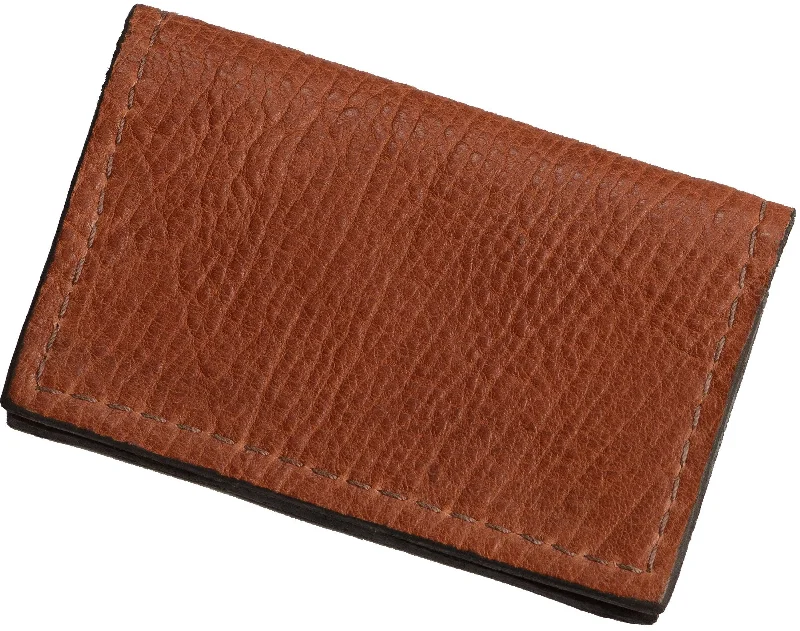 Online Specials Brown American Bison Credit Card & Business Card Wallet