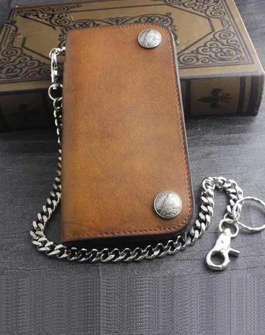 Online Deal Genuine Leather Mens Chain Wallet Biker Wallet Cool Leather Wallet Long Trucker Wallets for Men Online Deal Genuine Leather Mens Chain Wallet Biker Wallet Cool Leather Wallet Long Trucker Wallets for Men