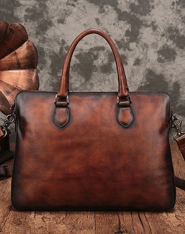 Today's Best Deals – Don't Wait Vintage Leather Mens Brown Briefcase Work Bag Leather Business Bag for men Today's Best Deals – Don't Wait Vintage Leather Mens Brown Briefcase Work Bag Leather Business Bag for men