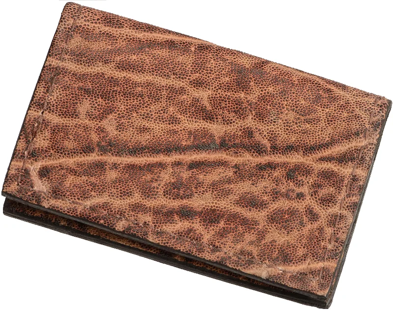 Top Pick Rustic Brown Elephant Credit Card & Business Card Wallet