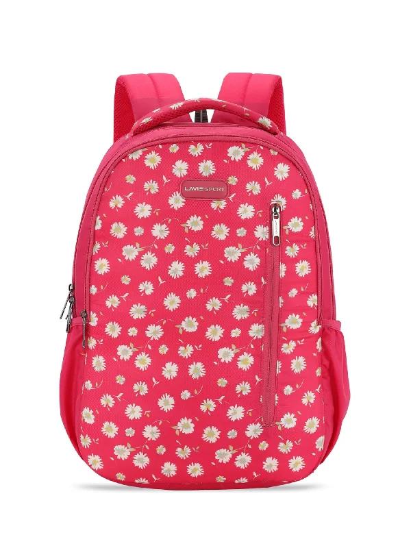 Low Prices Lavie Sport Gerbera 26L Floral Printed School Backpack for Girls Magenta Low Prices Lavie Sport Gerbera 26L Floral Printed School Backpack for Girls Magenta
