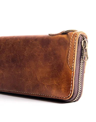 The Best Deal Cool Leather Biker Chain Wallet Mens Vintage Biker Long Zip Wallet for Men The Best Deal Cool Leather Biker Chain Wallet Mens Vintage Biker Long Zip Wallet for Men