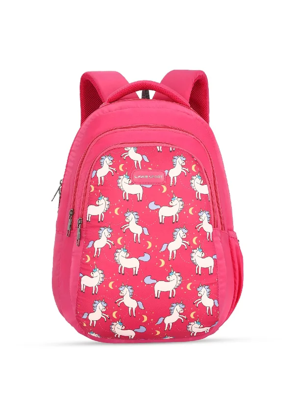 Final Clearance Lavie Sport Unicorn Grace 26L Printed School Backpack for Girls Magenta Final Clearance Lavie Sport Unicorn Grace 26L Printed School Backpack for Girls Magenta